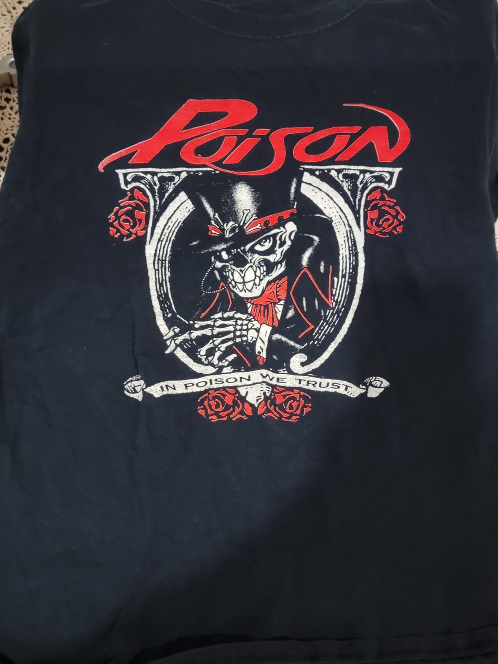 Graphic Black Band Tee - Poison Tour